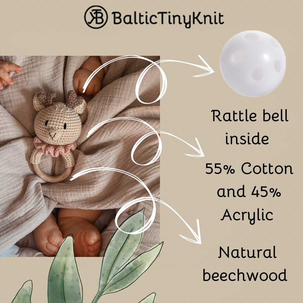 Crochet Rattle – Rabbit