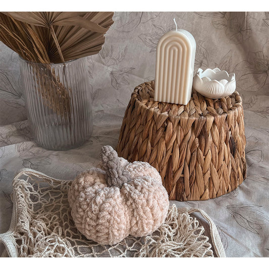 Fall Decor, Autumn Aesthetic - Crochet Pumpkin, Small