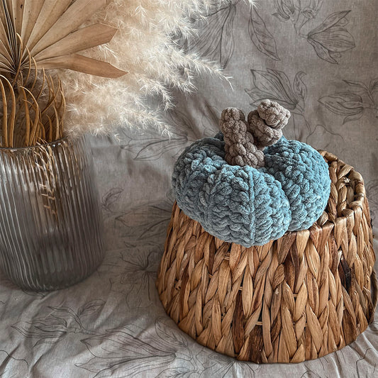 Fall Decor, Autumn Aesthetic - Crochet Pumpkin, Small