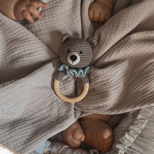 Crochet Rattle – Bear