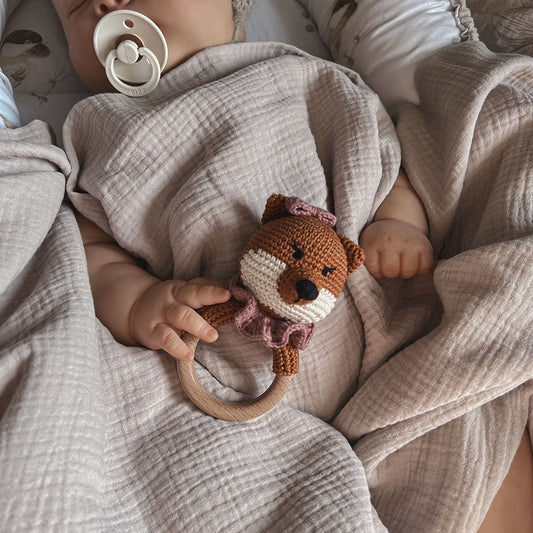 Crochet Rattle – Fox