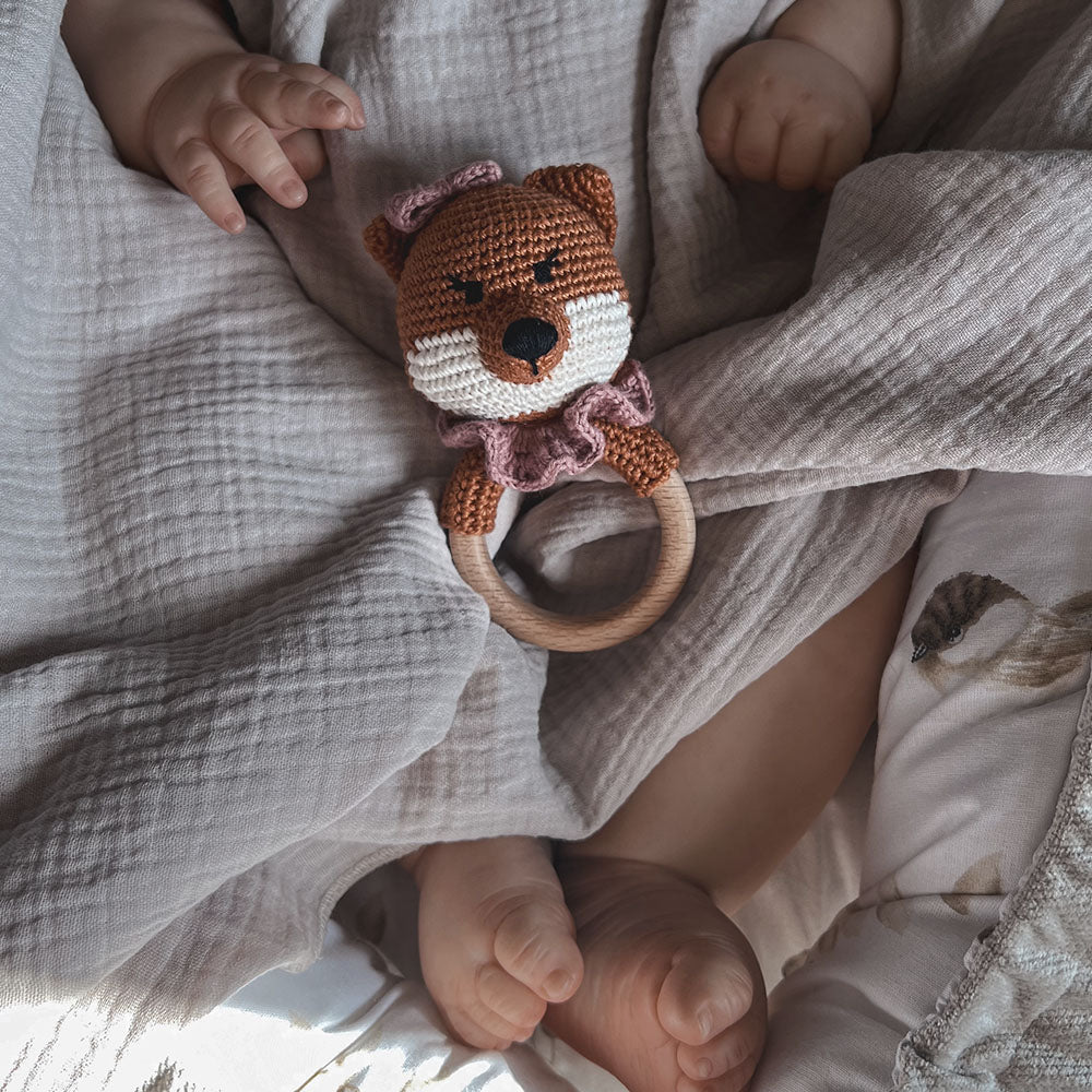 Crochet Rattle – Fox