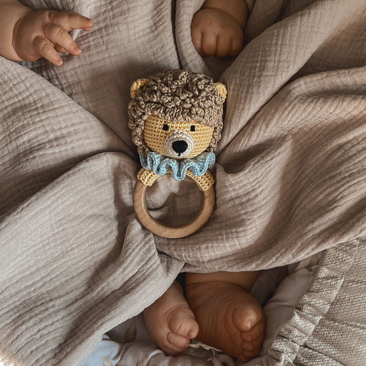 Crochet Rattle – Lion