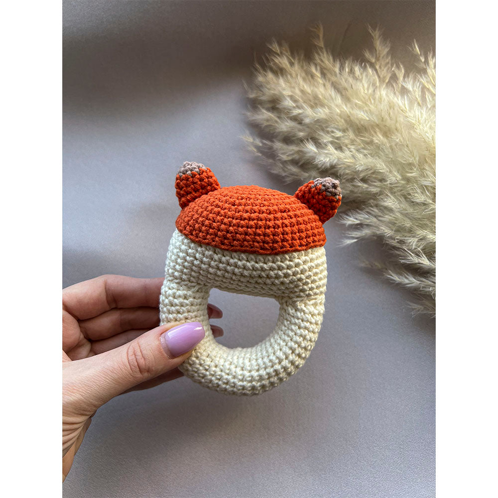 Crochet Rattle – Fox