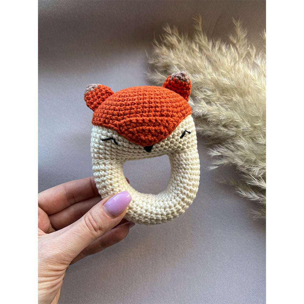 Crochet Rattle – Fox