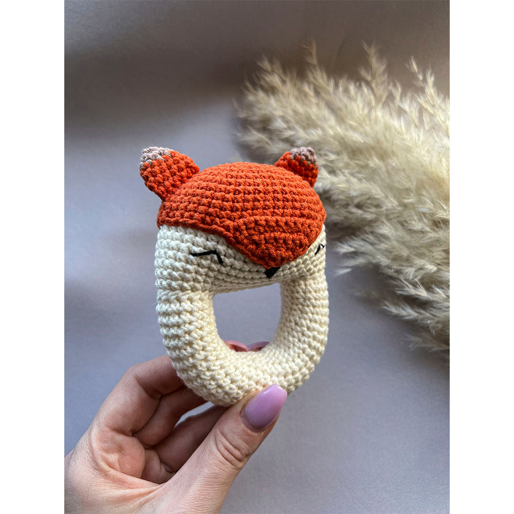 Crochet Rattle – Fox