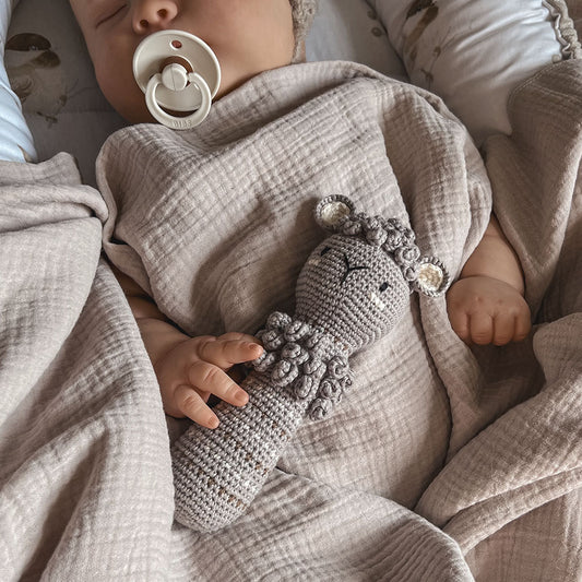 Crochet Rattle – Lamb