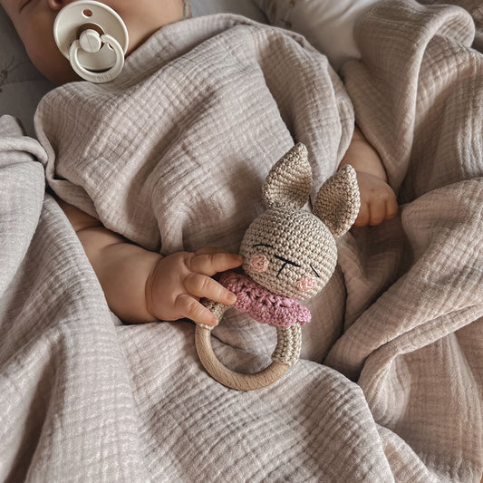 Crochet Rattle – Rabbit