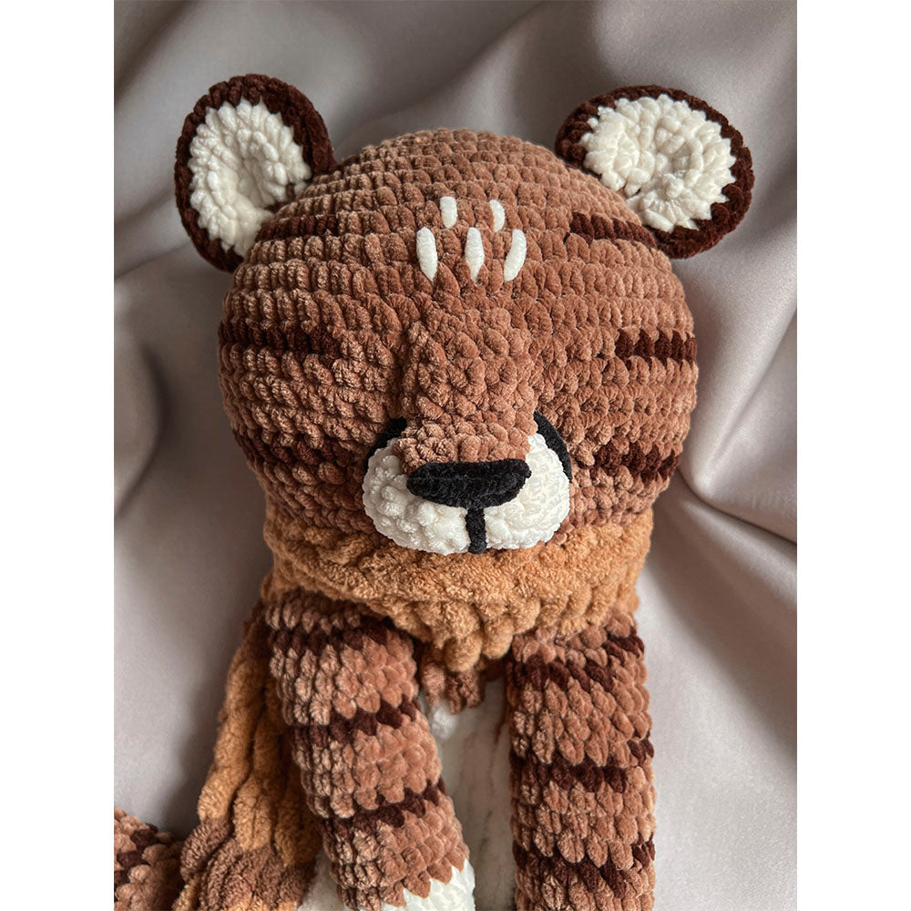 Soft Nightdress Case, Pajama Bag - Crochet Tiger