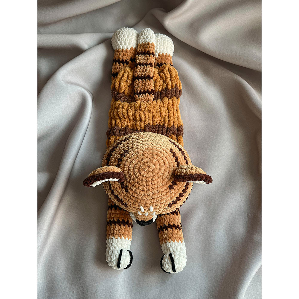 Soft Nightdress Case, Pajama Bag - Crochet Tiger