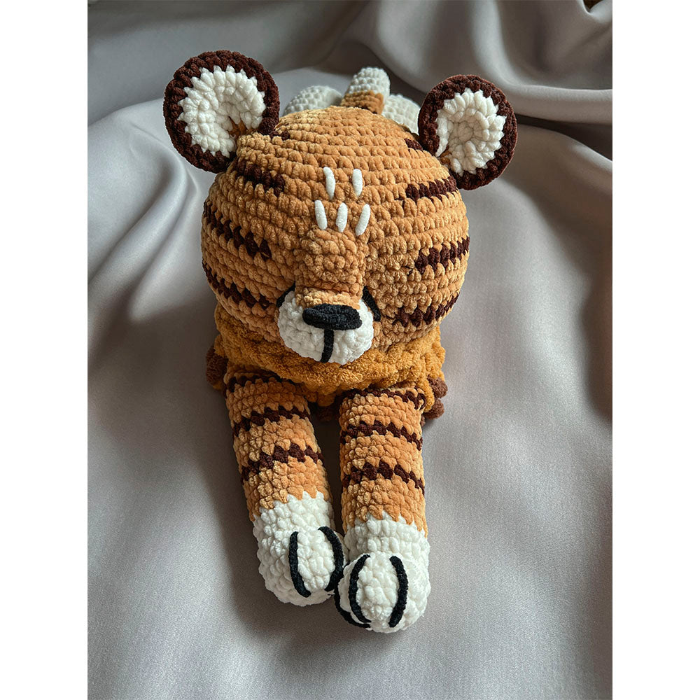 Soft Nightdress Case, Pajama Bag - Crochet Tiger