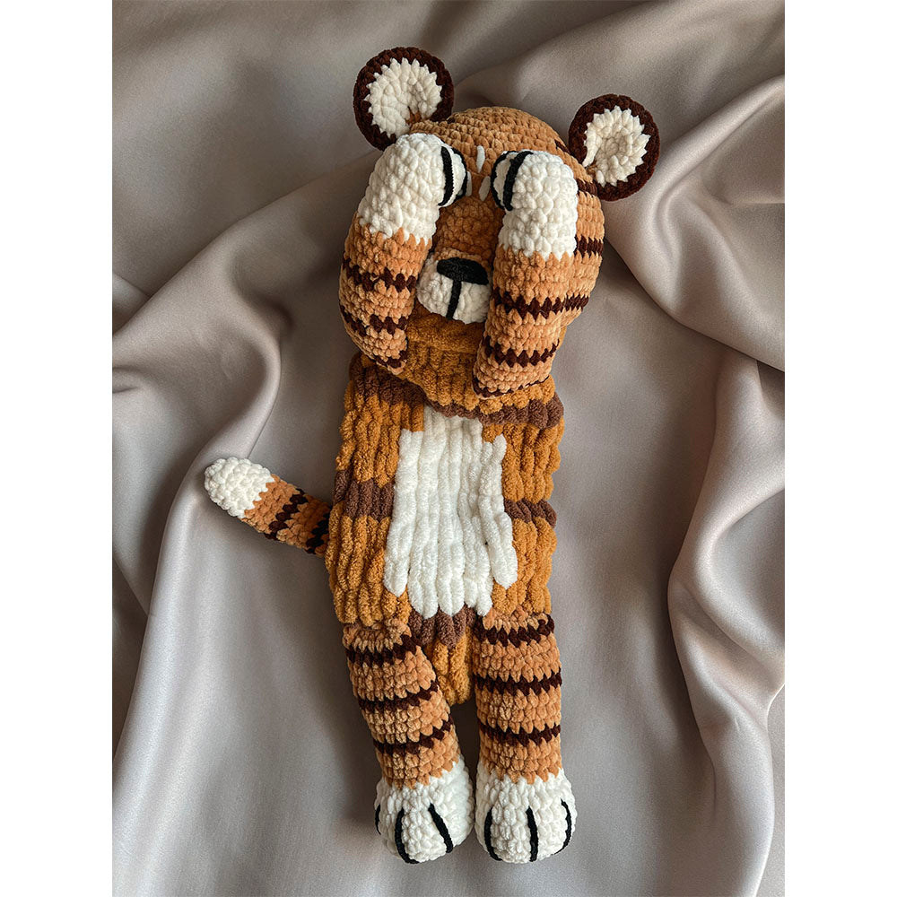 Soft Nightdress Case, Pajama Bag - Crochet Tiger