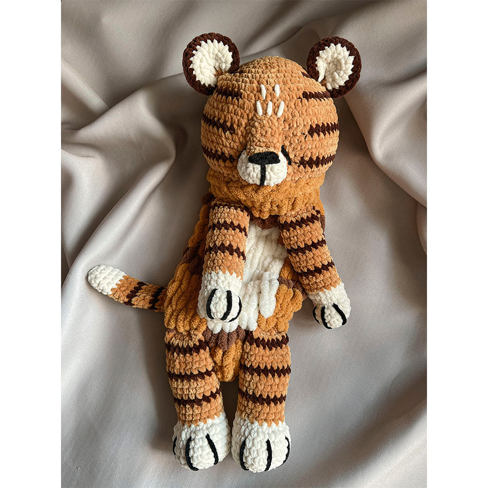 Soft Nightdress Case, Pajama Bag - Crochet Tiger