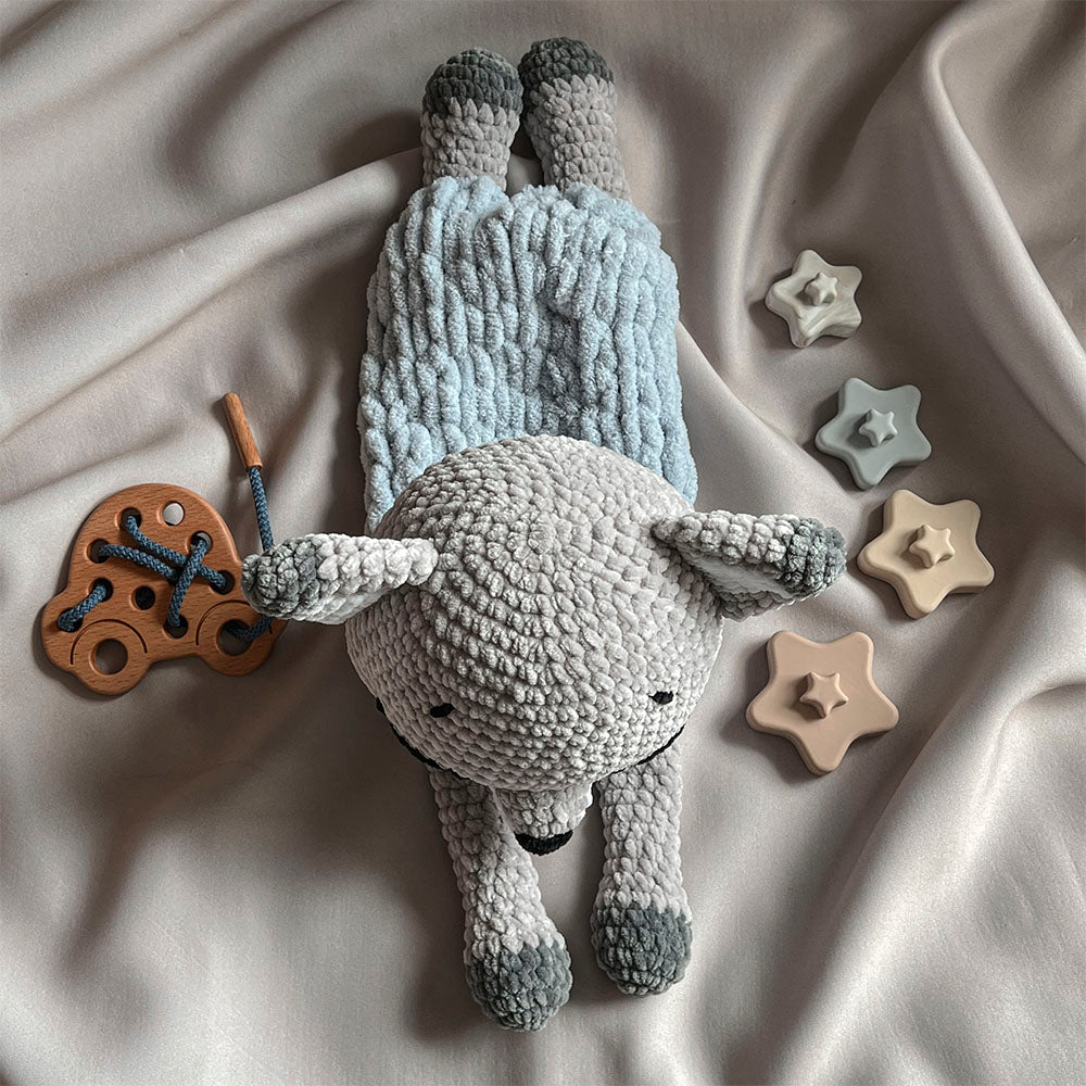 Soft Nightdress Case, Pajama Bag - Crochet Fox