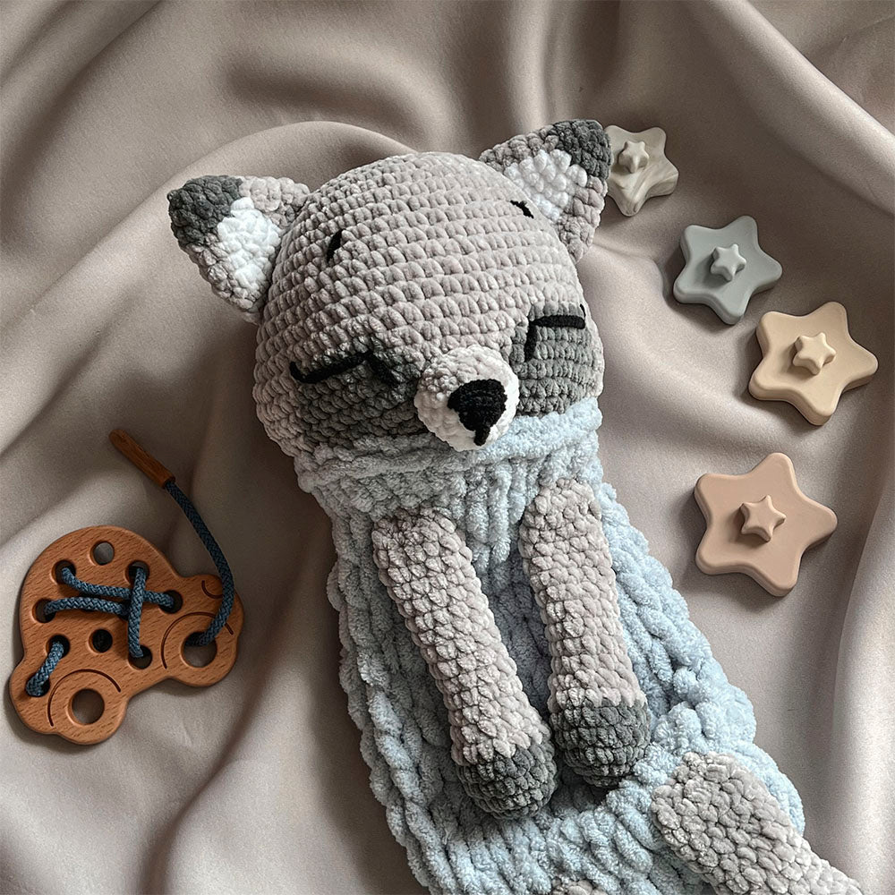 Soft Nightdress Case, Pajama Bag - Crochet Fox