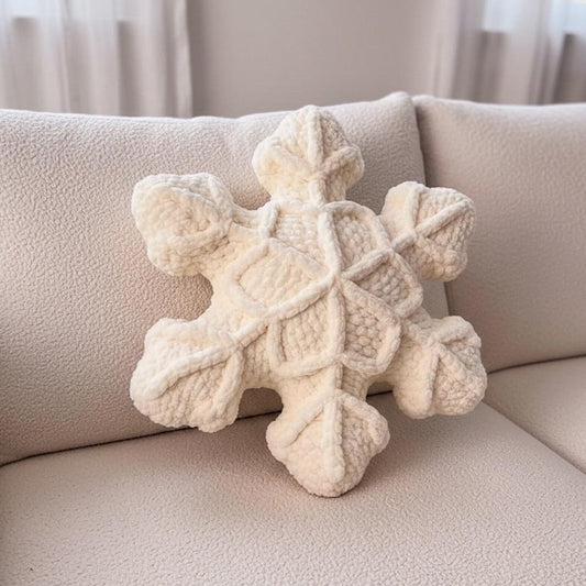 Cuscino morbido per bambini – fiocco di neve