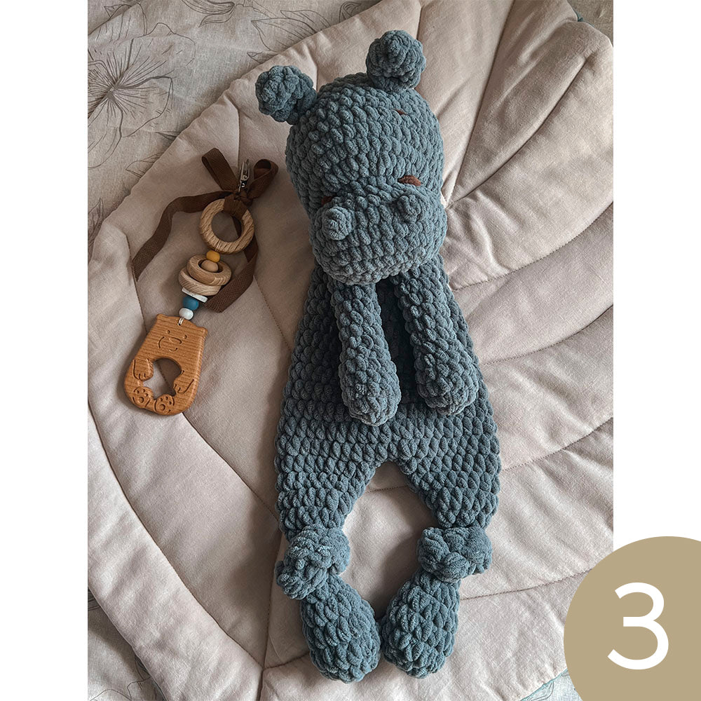 Plushie Sleeping Toy, Comforter – Hippopotamus