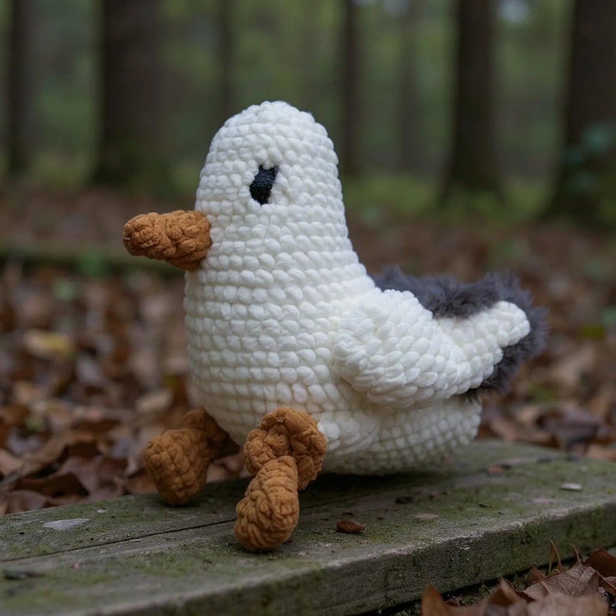 Crochet Plushie Soft Toy, Cuddle Toy – Seagull