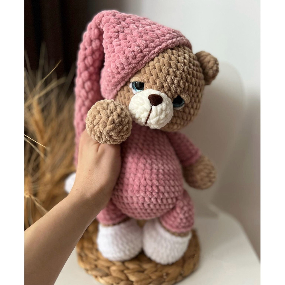 Juguete de Peluche Tejido a Crochet – Oso