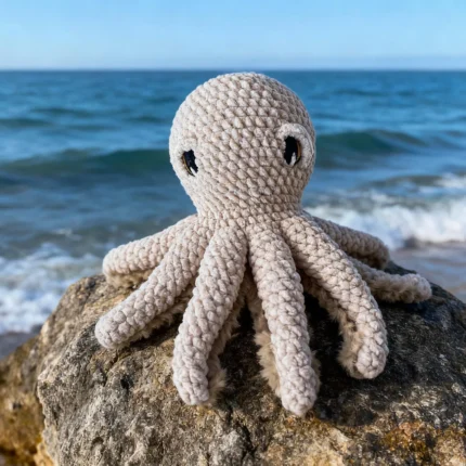 Crochet Plushie Soft Toy, Cuddle Toy – Octopus