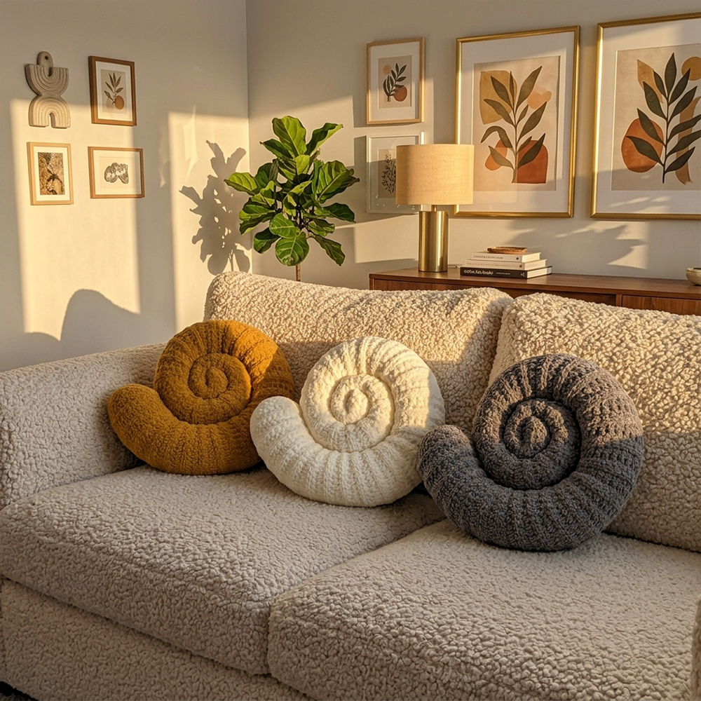 PW-000010 Soft Pillow for Kids - Seashell