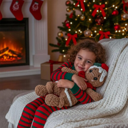 Plushie Sleeping Toy, Comforter – Christmas Gingerbread Man