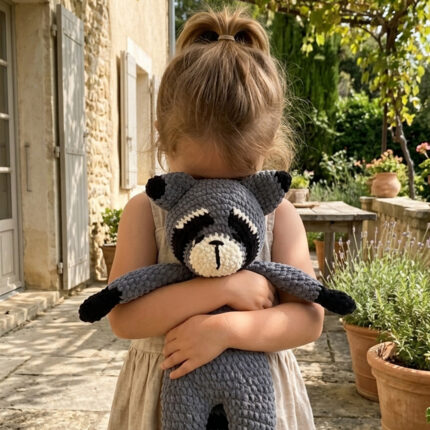 Plushie Sleeping Toy, Comforter – Raccoon