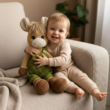 Jouet en peluche crocheté – cheval