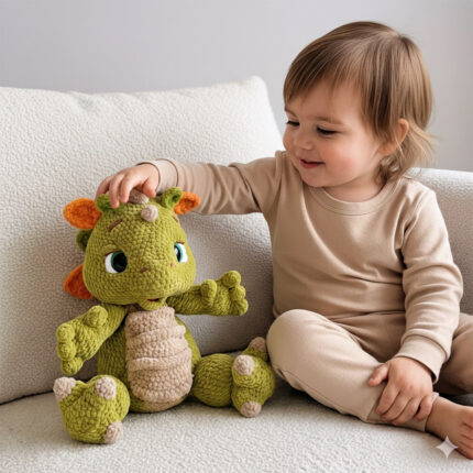 Crochet Plushie Soft Toy – Dragon