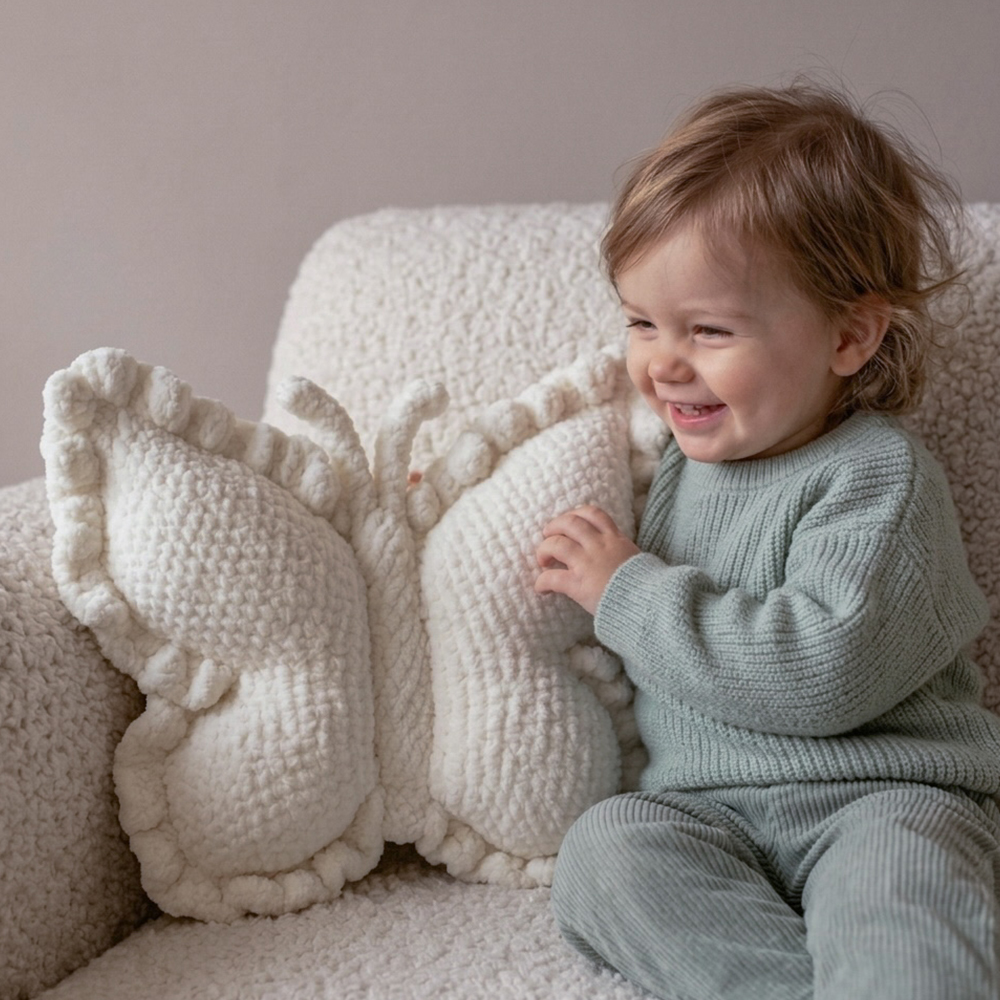 PW-000013 Soft Pillow for Kids - Butterfly 2
