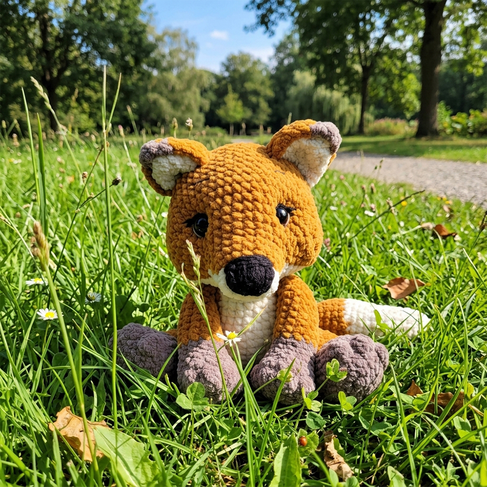 TO-000064 Crochet Plushie Soft Toy – Fox 2